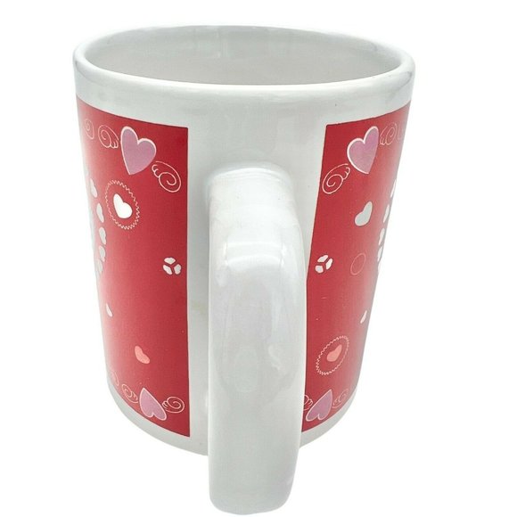 Love in My Heart 6oz White Red Mug Valentines Lovers - Picture 2 of 6